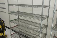 NSF Portable Metro Rack, Stainless, 6 Shelves