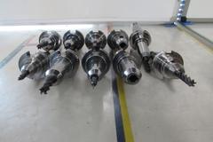 (10) Techniks End Mill Style Cat 40 Tool Holders
