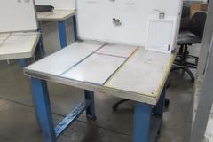 Maple Top Rolling Work Bench with White Board