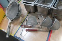 Stainless Steel Bins and Strainers