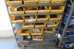 Metal Shelf with Contents