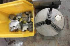 3" 3-Jaw Chuck w Jaws, 3" 3-Jaw Chuck w 5C Shank, (3) Drill Chucks