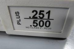 Meyer Model M25 Class Z Plus Gage Pin Set, .2515" to .5005", Partial