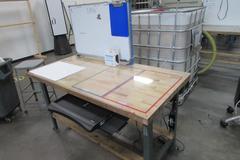 Maple Top Work Bench with White Board