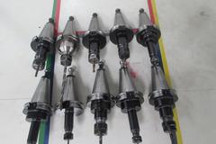 (10) Collet Style Cat 40 Tool Holders: