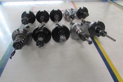 (10) Collet Style Cat 40 Tool Holders:
