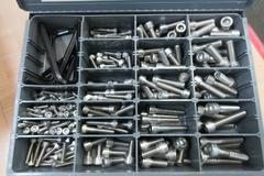 McMaster Carr Fasteners in Steel Divider Box