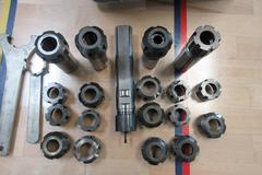 ER25 Colet Tool Holders, Flex Collets, Extra End Caps, Wrenches, Round Shanks