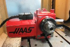 Haas HA5C Programmable Rotary Table, Brush Drive Motor, 5C Lever Collet Closer, Cable, Connector