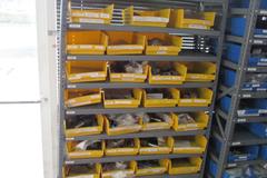 Metal Shelf with Contents