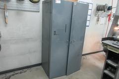 Heavy Duty Steel Cabinet with Contents -Buffing and Grinding Accessories