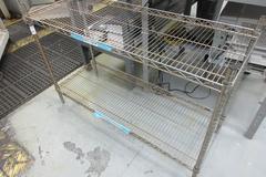 Wire Rack Shelving Unit, 2 Shelves 48" x 18" x 33.5"H