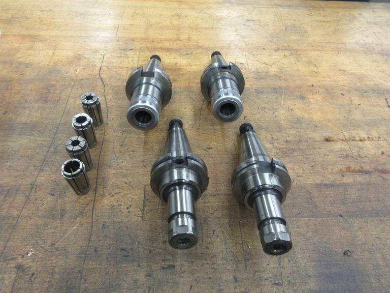 Nikken Cat 40 Taper Tool Holders, (2) Nikken SK-10 Collet Holders, (2) Nikken SK-20 Collet Holders Assorted SK-20 Collets