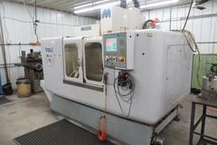 Milltronics VM24 Series C CNC Vertical Machining Center w Centurion 6 CNC Control, Troyke 4th Axis Table, 20 Station Tool Changer