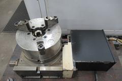 Milltronics VM24 Series C CNC Vertical Machining Center w Centurion 6 CNC Control, Troyke 4th Axis Table, 20 Station Tool Changer