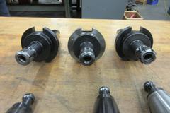 Cat 50 Taper Tool Holders (6) ER20 Collet Holders with Retention Knobs for Makino in this Auction