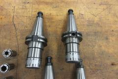 Nikken Cat 40 Taper Tool Holders, (2) Nikken SK-10 Collet Holders, (2) Nikken SK-20 Collet Holders Assorted SK-20 Collets