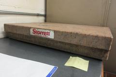 Starrett 24" x 18" x 4" Pink 2-Ledge Granite Surface Plate