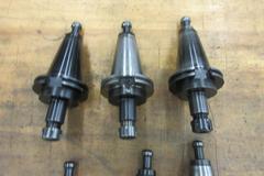 Cat 50 Taper Tool Holders (6) ER20 Collet Holders with Retention Knobs for Makino in this Auction