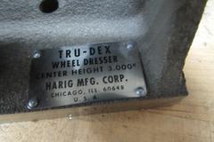 Harig Tru-Dex Radius and Angle Grinding Wheel Dresser with Case.  3" Center Height