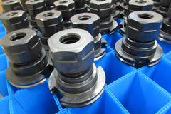 Approx (45) Assorted Cat 50 Tool Holders Including (35) TG100 Collet Type