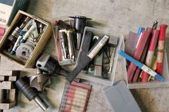 Assorted Tooling, TapMatic Tapping Head, Adjustable Boring Head, and Accessories as Shown