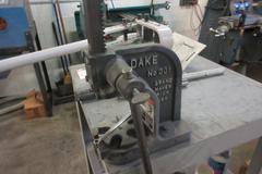 Heavy Duty Work Table with Dake No. 1 Arbor Press and Klutch Manual Pipe Bender