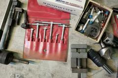 Assorted Tooling, TapMatic Tapping Head, Adjustable Boring Head, and Accessories as Shown