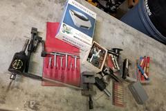 Assorted Tooling, TapMatic Tapping Head, Adjustable Boring Head, and Accessories as Shown