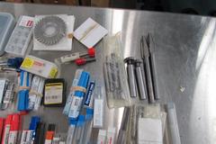 Assorted Tooling: Carbide End Mills, Keyway Cutters, Saws, Drills and More
