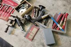 Assorted Tooling, TapMatic Tapping Head, Adjustable Boring Head, and Accessories as Shown
