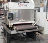 Timesavers Series 3100 (3121-13-04) 37" Wide Belt Heavy Duty Dual Head Deburring/Finishing Grinder PLC E700 Control