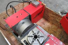 Haas TRT-160 2-Axis Brushed Type Programmable Rotary Table with Servo Control Boxes