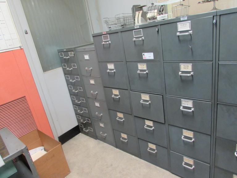(5) Metal Cabinets: (3) 5-Drawer File, (1) 4-Drawer File and (1) 8-Drawer
