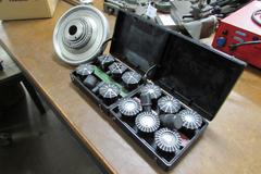 Jacobs Speed Lathe Chuck with Long Taper Mount and Rubber Flex Collets