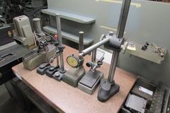 Assorted Indicator Stands and (1) Sheffield Shadow Gage