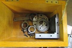 5C Collet Indexer with Wooden Case.  3-1/4" Center Height with Riser Plate