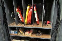 DoAll Saw Supply Cabinet with Assorted Band Saw Blades
