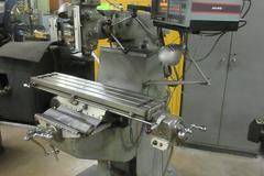 Bridgeport 2J Vertical Milling Machine, Variable Speed with Acu-Rite Millvision 3-Axis DRO and Bridgeport Power Table Feed