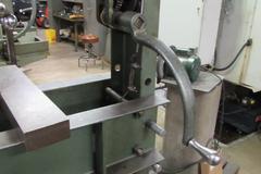 Dake 50H 50-Ton H-Frame Hydraulic Press with Traveling Head and Accessories