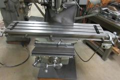 Bridgeport 2J Vertical Milling Machine, Variable Speed with Acu-Rite Millvision 2-Axis DRO and Bridgeport Power Table Feed