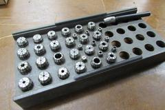 Assorted ER20 and DA300 Collets