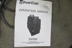 PowCon 200SM Welding Power Source with Wire Feeder, Spool Gun, Ground Clamp, Wire and More. 220V Single Phase