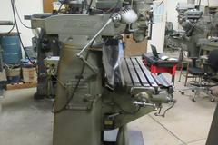 Bridgeport 2J Vertical Milling Machine, Variable Speed with Acu-Rite Millvision 3-Axis DRO and Bridgeport Power Table Feed