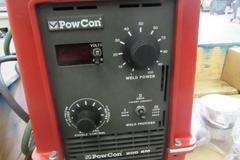 PowCon 200SM Welding Power Source with Wire Feeder, Spool Gun, Ground Clamp, Wire and More. 220V Single Phase