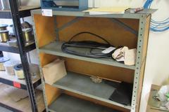 Metal Shelf with Contents