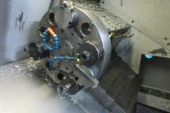 Haas HL-1 CNC Turning Center with SMW SPacesaver Bar Loader