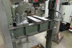 Dake 50H 50-Ton H-Frame Hydraulic Press with Traveling Head and Accessories