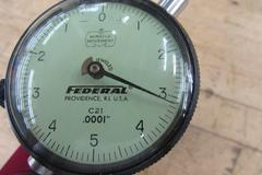Squareness Comparator with 3/4" x 11" Post and Federal .0001" Dial Indicator