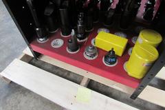 (59) Assorted Capto C6 Tool Holders with Huot Tool Tower. Wide Variety of Tool Holder Styles